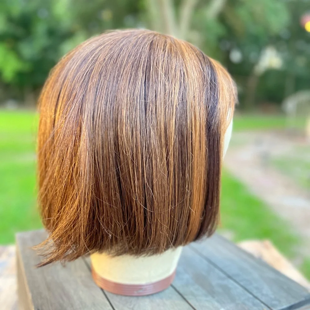 JON RENAU TOPPER WIG RASPBERRY TWIST BOB LENGTH WITH BANGS